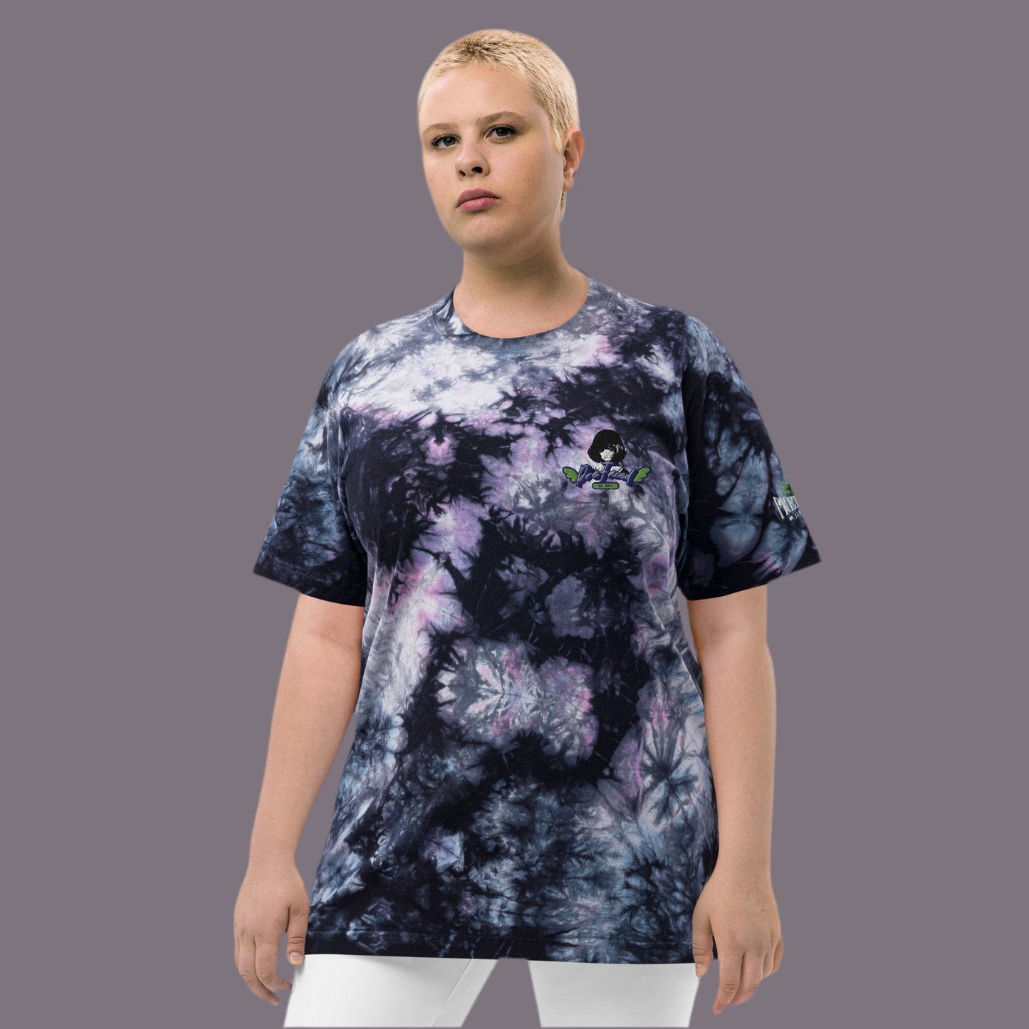 Oversized Prefaced  tie-dye t-shirt