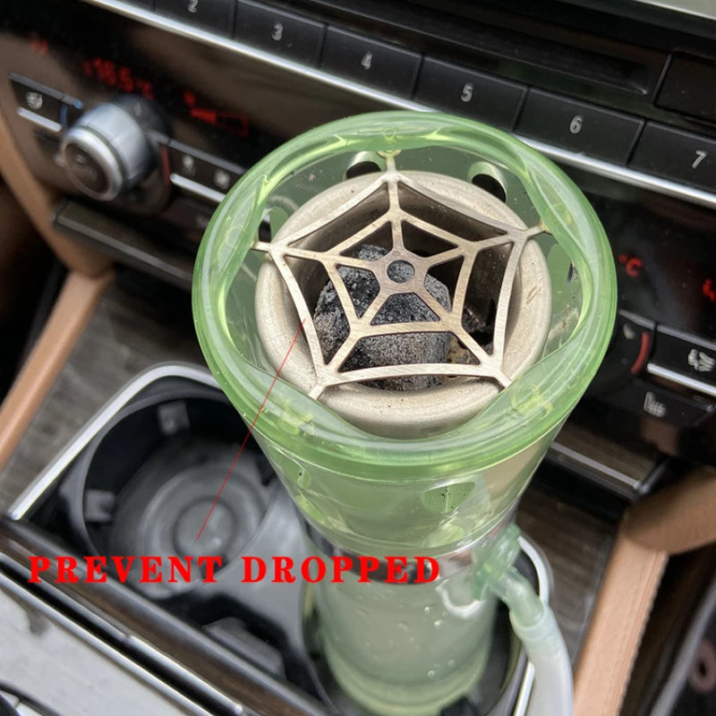 EVIL Portable Car Hookah Shisha Smoking Pipe Grass Cup with Hook Handheld LED Light Plastic Narguile Complete кальян Hookah Set