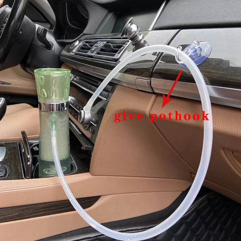 EVIL Portable Car Hookah Shisha Smoking Pipe Grass Cup with Hook Handheld LED Light Plastic Narguile Complete кальян Hookah Set