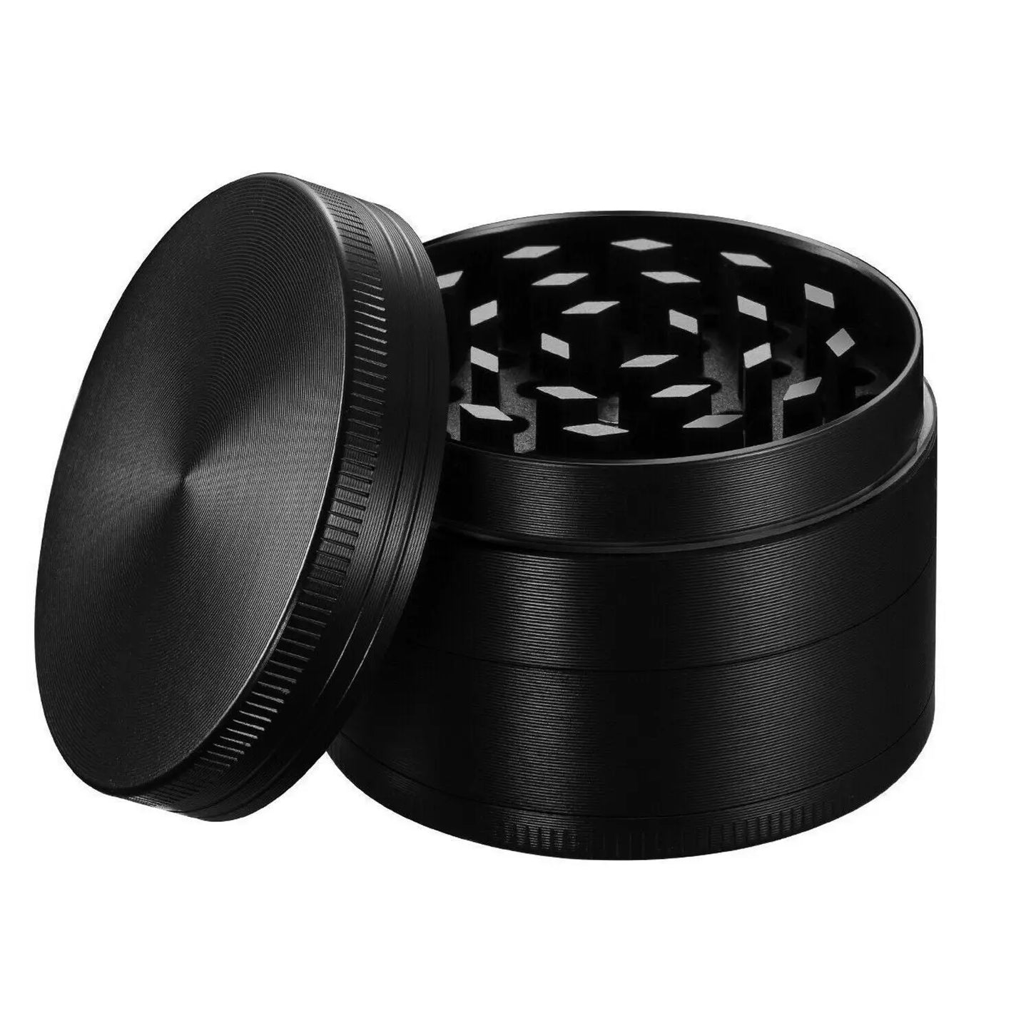 3pcs/Set Metal Herb 50mm 4 Layer Grass Tobacco Grinder 18X14cm Metal Rolling With Lid Smoking Storage Box Accessories Smoke Kit